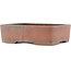 Rectangular unglazed bonsai pot by Zenigo - 250 x 195 x 70 mm