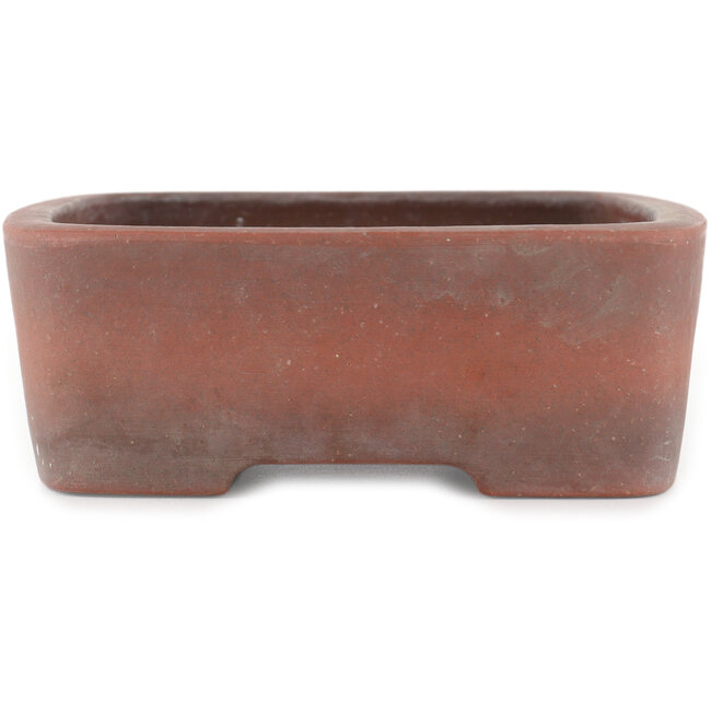 Maceta rectangular para bonsái sin esmaltar de Zenigo - 250 x 195 x 70 mm