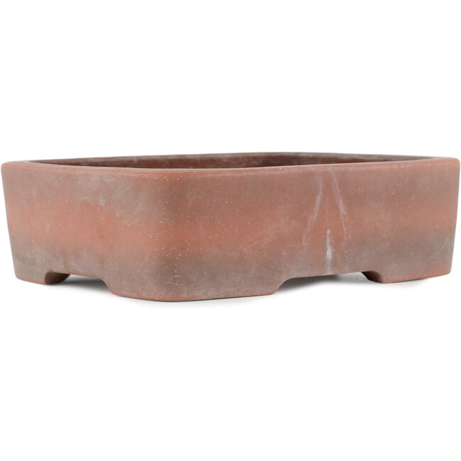 Pot à bonsaï rectangulaire non vernissé par Zenigo - 250 x 195 x 70 mm