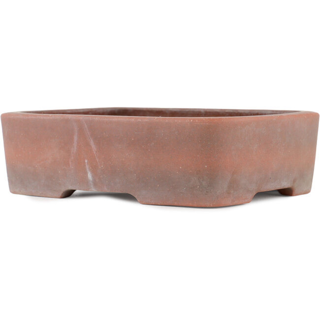 Pot à bonsaï rectangulaire non vernissé par Zenigo - 250 x 195 x 70 mm