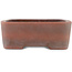Pot à bonsaï rectangulaire non vernissé par Zenigo - 250 x 195 x 70 mm