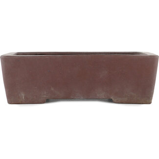 Yamaaki 250 mm  unglazed bonsai pot by Yamaaki, Tokoname, Japan