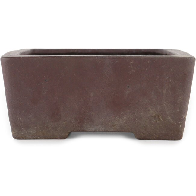Pot à bonsaï rectangulaire non émaillé par Yamaaki - 250 x 180 x 75 mm
