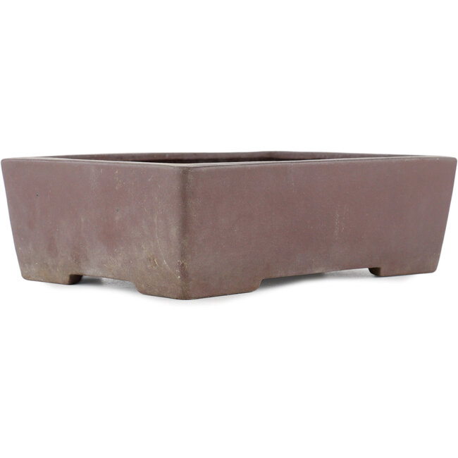 Pot à bonsaï rectangulaire non émaillé par Yamaaki - 250 x 180 x 75 mm