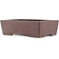 Pot à bonsaï rectangulaire non émaillé par Yamaaki - 250 x 180 x 75 mm