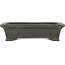 Rectangular unglazed bonsai pot by Zenigo - 230 x 175 x 60 mm