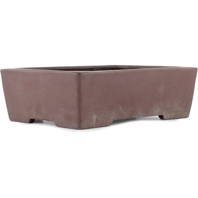 Pot à bonsaï rectangulaire non émaillé par Yamaaki - 250 x 180 x 75 mm
