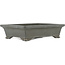 Rectangular unglazed bonsai pot by Zenigo - 230 x 175 x 60 mm