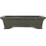 Rectangular unglazed bonsai pot by Zenigo - 230 x 175 x 60 mm