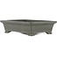 Rectangular unglazed bonsai pot by Zenigo - 230 x 175 x 60 mm