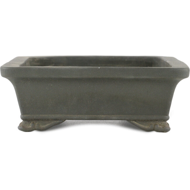 Rectangular unglazed bonsai pot by Zenigo - 230 x 175 x 60 mm