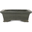 Rectangular unglazed bonsai pot by Zenigo - 230 x 175 x 60 mm