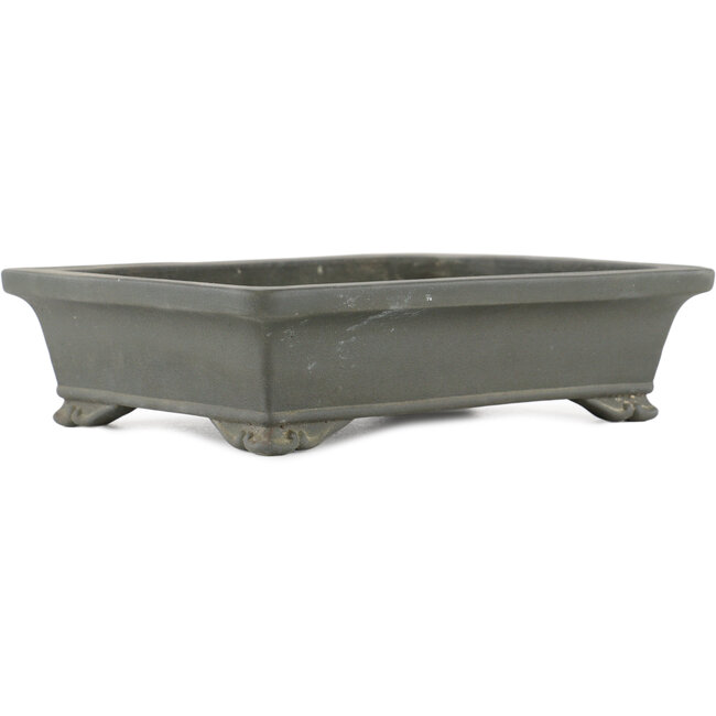 Pot à bonsaï rectangulaire non vernissé par Zenigo - 230 x 175 x 60 mm