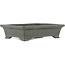 Rectangular unglazed bonsai pot by Zenigo - 230 x 175 x 60 mm