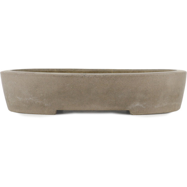 Pot à bonsaï ovale non émaillé par Yamaaki - 250 x 190 x 55 mm