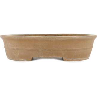 Keizan 270 mm  unglazed bonsai pot by Keizan, Tokoname, Japan