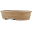 Oval unglazed bonsai pot by Keizan - 270 x 215 x 60 mm