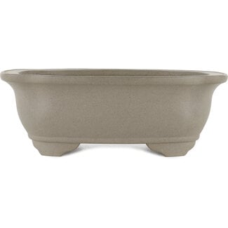 Gyouzan - Yukizyou Nakano & Yuuji Nakano 240 mm  unglazed bonsai pot by Gyouzan, Tokoname, Japan