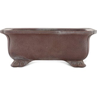 Keizan 230 mm  unglazed bonsai pot by Keizan, Tokoname, Japan