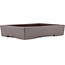 Rectangular unglazed bonsai pot by Yamaaki - 285 x 200 x 55 mm