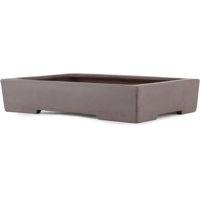 Vaso bonsai rettangolare non smaltato di Yamaaki - 285 x 200 x 55 mm