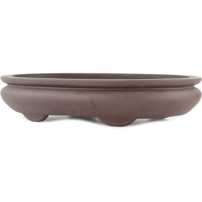 Vaso bonsai ovale non smaltato di Yamaaki - 295 x 210 x 60 mm