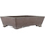 Rectangular unglazed bonsai pot by Yamaaki - 240 x 180 x 65 mm