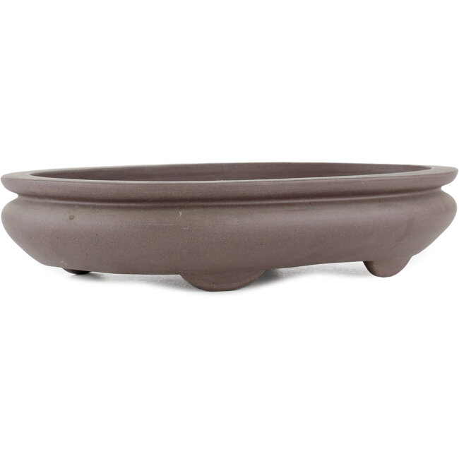 Vaso bonsai ovale non smaltato di Yamaaki - 295 x 210 x 60 mm