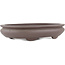 Oval unglazed bonsai pot by Yamaaki - 295 x 210 x 60 mm