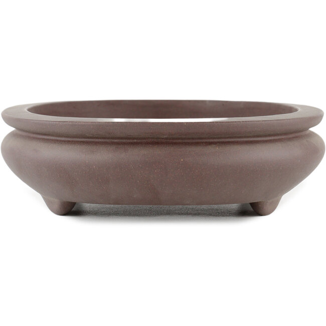 Vaso bonsai ovale non smaltato di Yamaaki - 295 x 210 x 60 mm