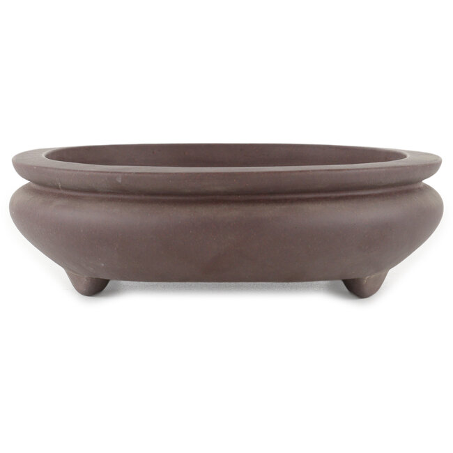 Pot à bonsaï ovale non émaillé par Yamaaki - 295 x 210 x 60 mm