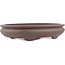 Oval unglazed bonsai pot by Yamaaki - 295 x 210 x 60 mm