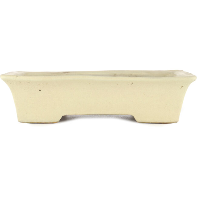 Rechthoekige beige bonsaipot van Yamafusa - 240 x 210 x 60 mm