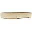 Ovale beige bonsaipot van Hattori - 230 x 175 x 35 mm