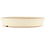 Round off-white bonsai pot by Shoko - 250 x 250 x 45 mm