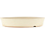 Round off-white bonsai pot by Shoko - 250 x 250 x 45 mm