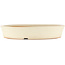 Round off-white bonsai pot by Shoko - 250 x 250 x 45 mm