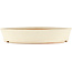 Round off-white bonsai pot by Shoko - 250 x 250 x 45 mm