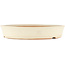 Round off-white bonsai pot by Shoko - 250 x 250 x 45 mm