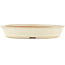 Round off-white bonsai pot by Shoko - 250 x 250 x 45 mm