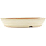 Round off-white bonsai pot by Shoko - 250 x 250 x 45 mm