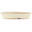 Round off-white bonsai pot by Shoko - 250 x 250 x 45 mm