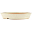 Round off-white bonsai pot by Shoko - 250 x 250 x 45 mm