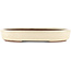 Oval off-white bonsai pot by Yamaaki - 285 x 225 x 45 mm