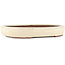 Oval off-white bonsai pot by Yamaaki - 285 x 225 x 45 mm