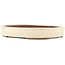 Oval off-white bonsai pot by Yamaaki - 285 x 225 x 45 mm