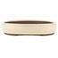 Oval off-white bonsai pot by Yamaaki - 285 x 225 x 45 mm