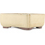 Rectangular off-white bonsai pot by Yamaaki - 240 x 185 x 85 mm