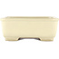 Pot à bonsaï carré blanc cassé par Yamafusa - 240 x 240 x 90 mm