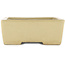 Maceta rectangular para bonsái blanco roto de Yamafusa - 275 x 210 x 80 mm